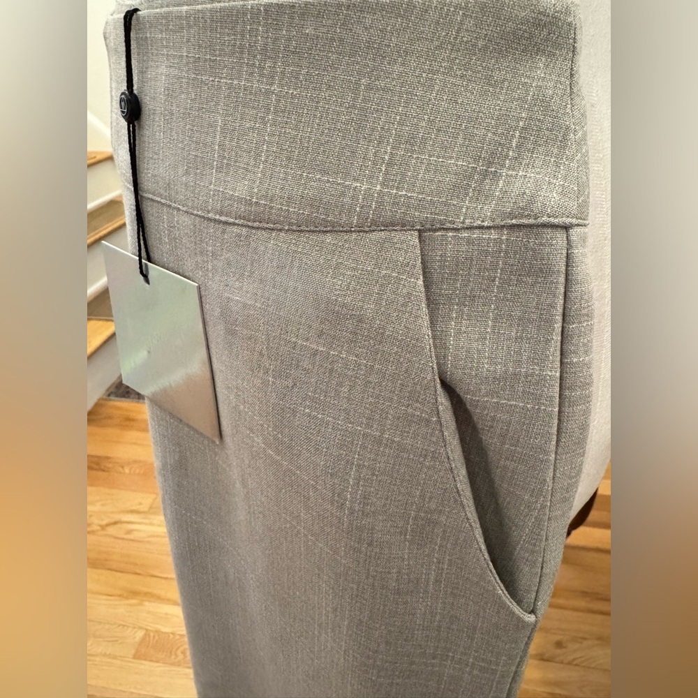 🆕 NWT MISSGUIDED Wide Leg Side-Zip Cropped Trouser • Gray • XS - Picture 4 of 16